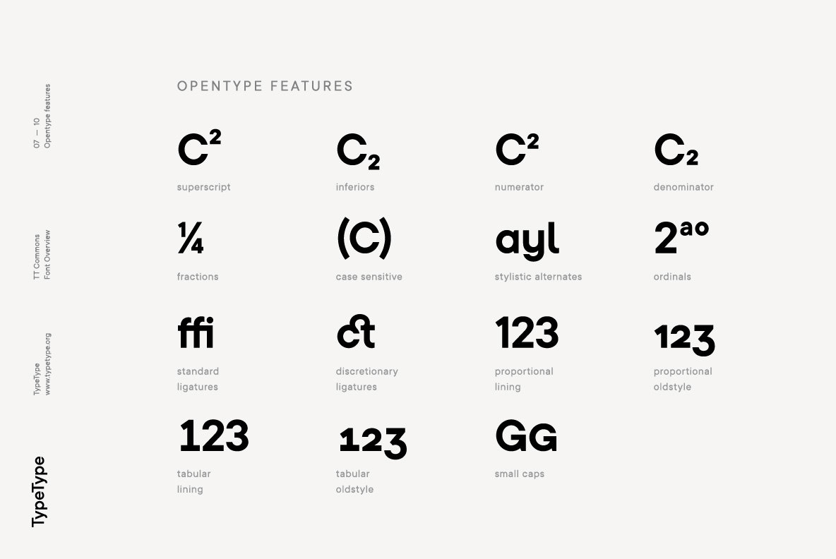 时尚优美的一款无衬线字族 TT Commons Font Family插图(5)