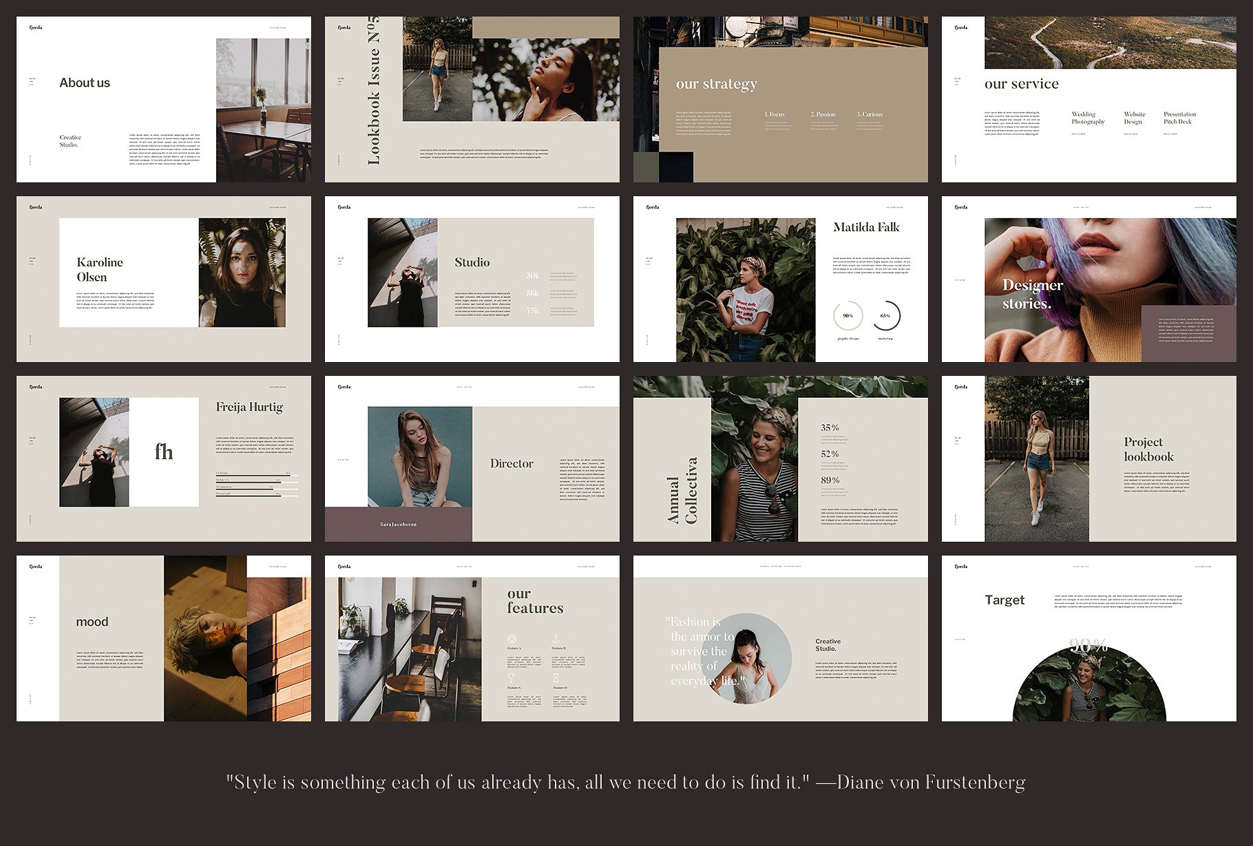 斯堪的纳维亚主题风格PPT幻灯片模板 FJORDA – Powerpoint Template插图(4)