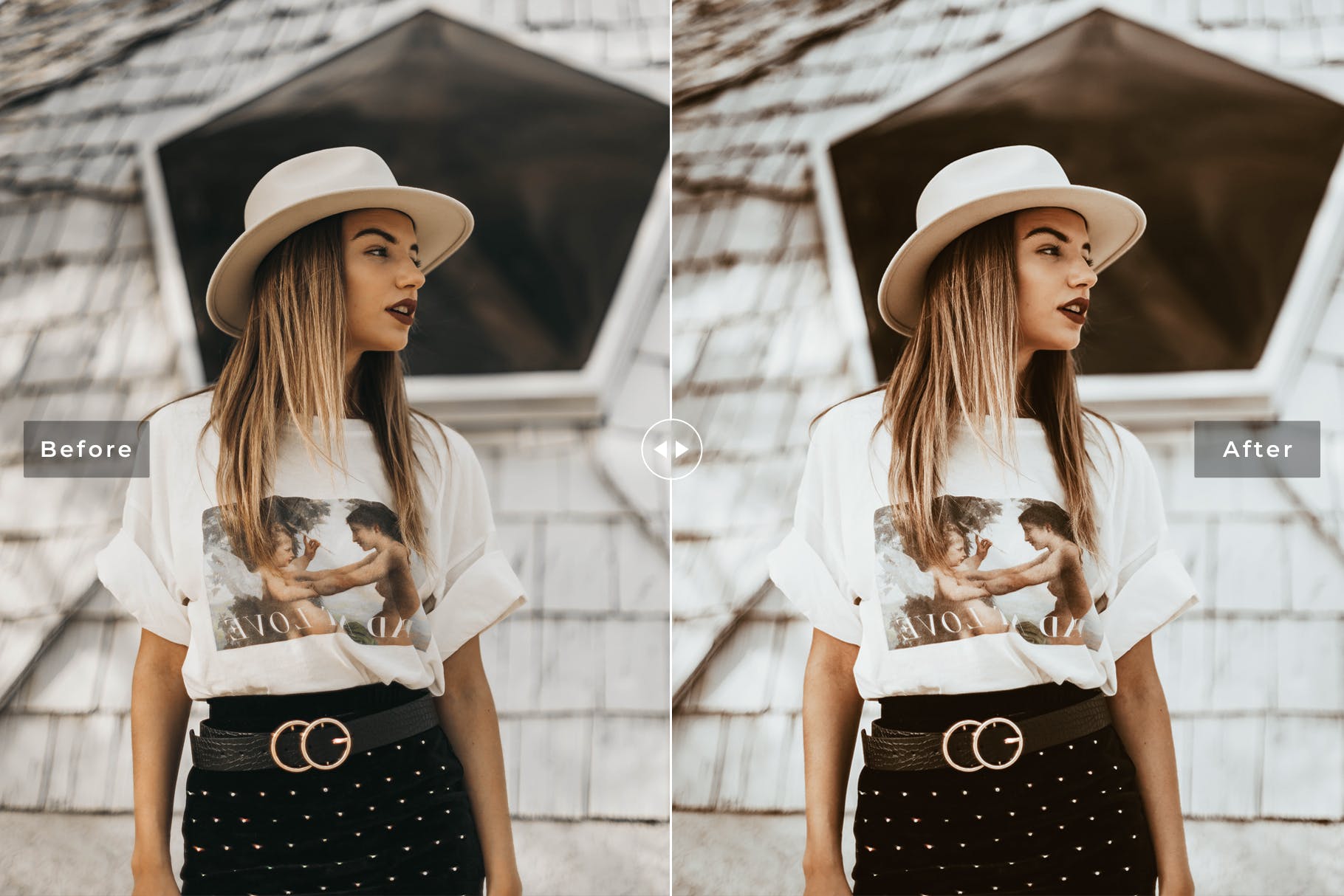 复古哑光棕色暖色调照片效果处理LR预设 Hazelnut Mobile & Desktop Lightroom Presets插图(4)