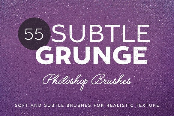 55款微粒做旧PS笔刷 55 Subtle Grunge Brushes插图