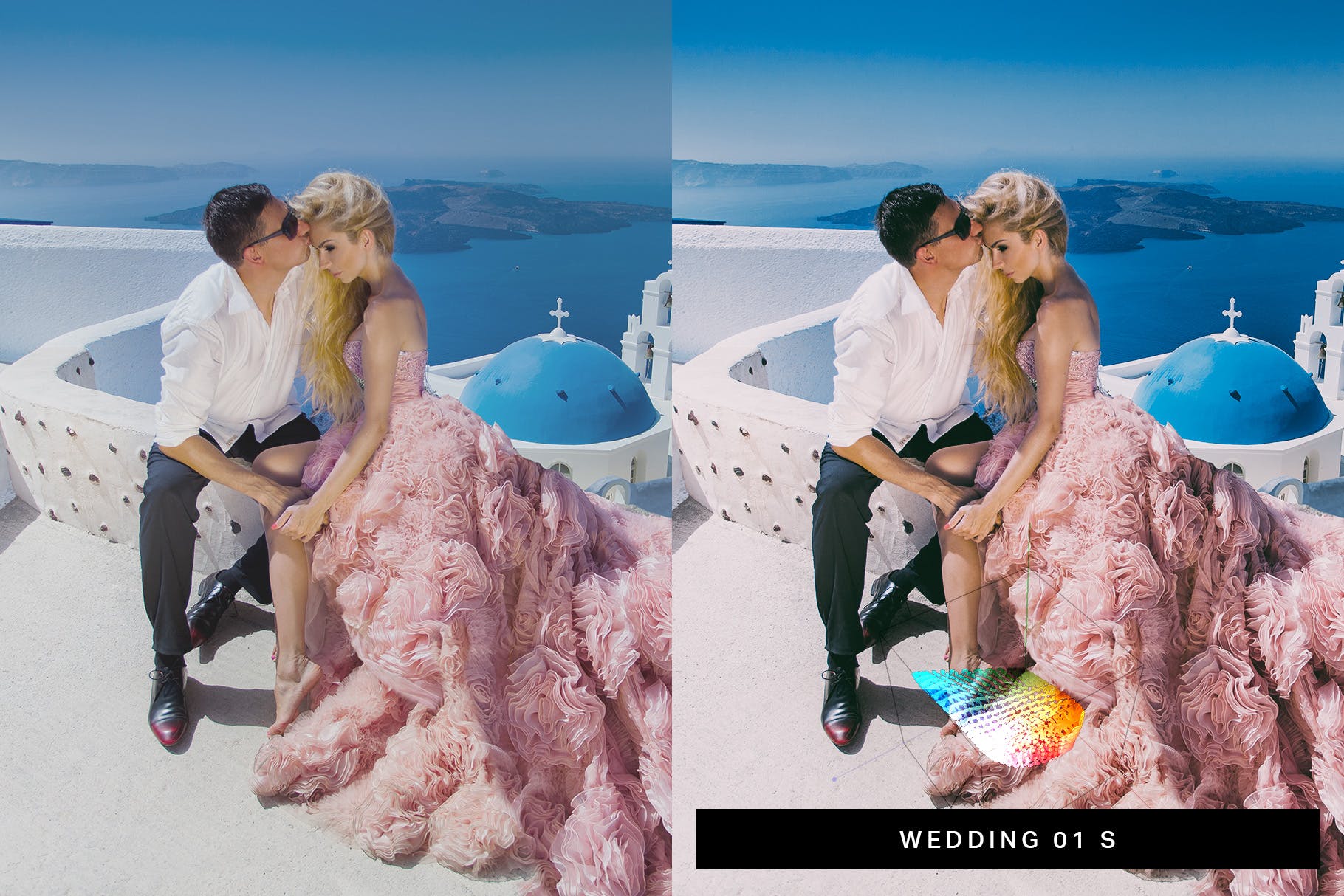 50种美丽鲜艳蓝色调照片滤镜素材库精选LR预设 50 Santorini Lightroom Presets and LUTs插图(5)