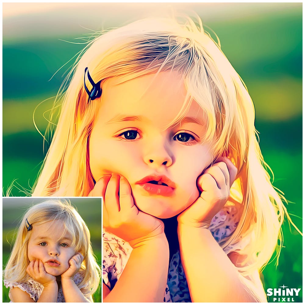 一键转油画效果PS动作 Smart Painting Effect for Photoshop插图(4)