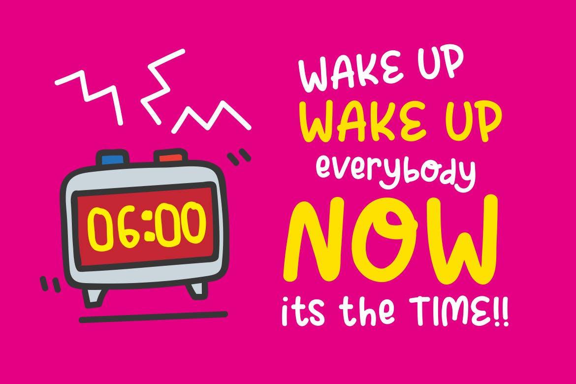 可爱风格英文儿童字体素材库精选下载 Spicy Tuna – Fun Children Font插图(3)