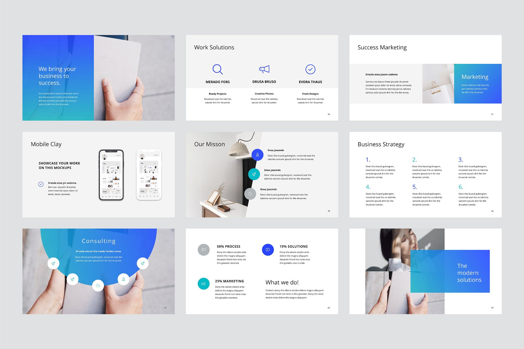 互联网初创企业适用的谷歌幻灯片模板 ARONA  Google Slides Template +Bonus插图(7)