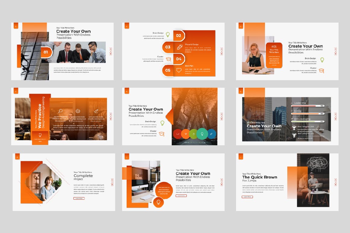 企业市场规划/业务发展计划PPT幻灯片设计模板 Business Powerpoint Template插图(2)