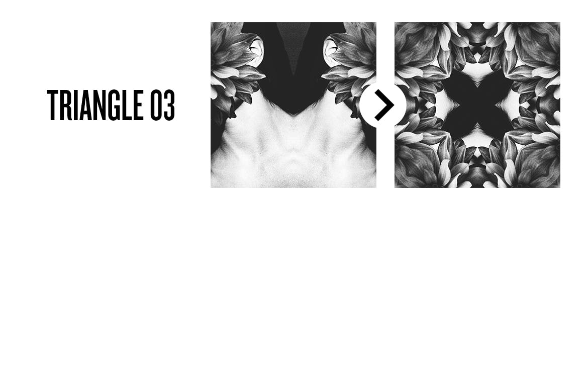 曼陀罗万花筒照片特效PSD分层模板 Photo Mandala插图(4)