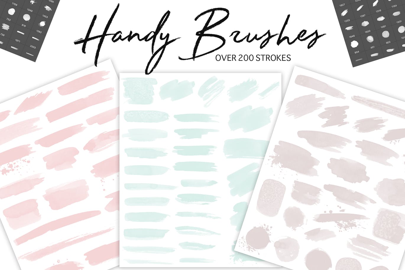 200+个PS水彩笔刷大合集 200 Photoshop Watercolor Brushes | BIG Collection插图(1)