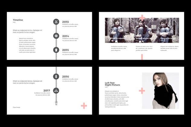 极简主义风格时尚行业适用PPT幻灯片模板 Minimal Fashion PowerPoint插图(3)