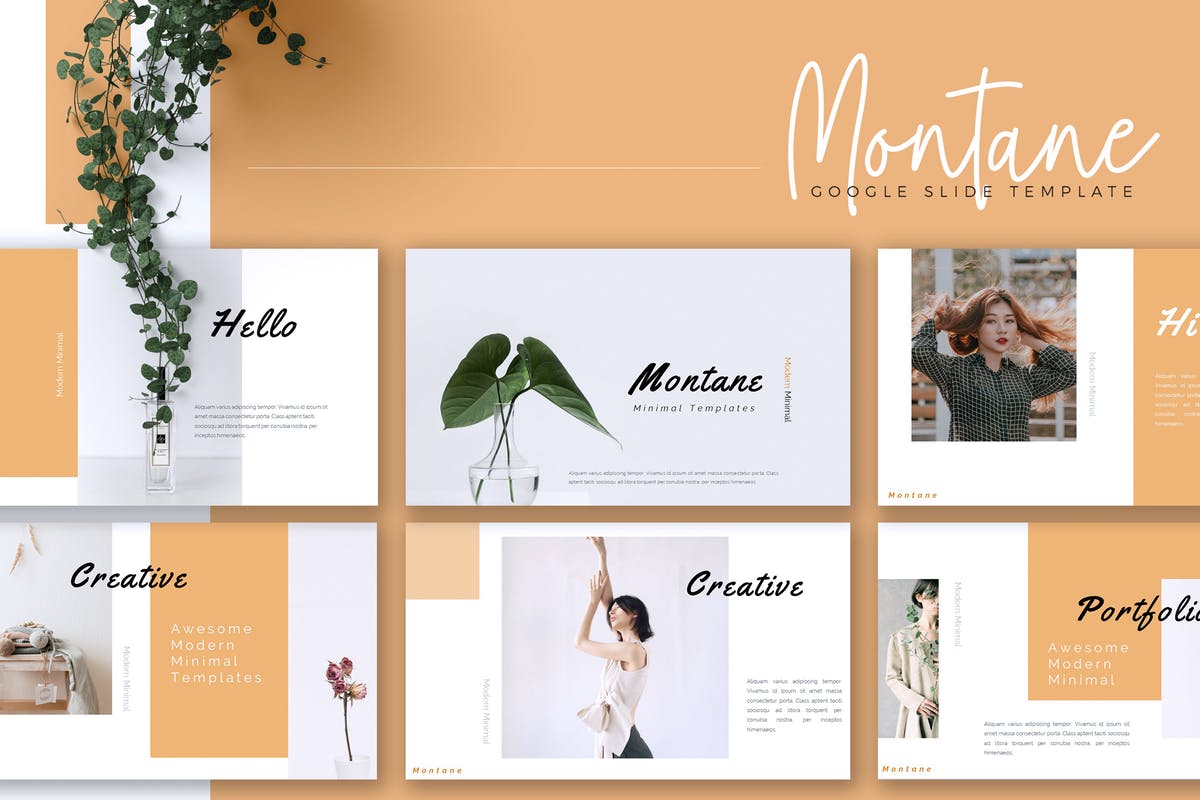 多用途商业计划演示Google Slides幻灯片模板 MONTANE – Google Slides Template插图