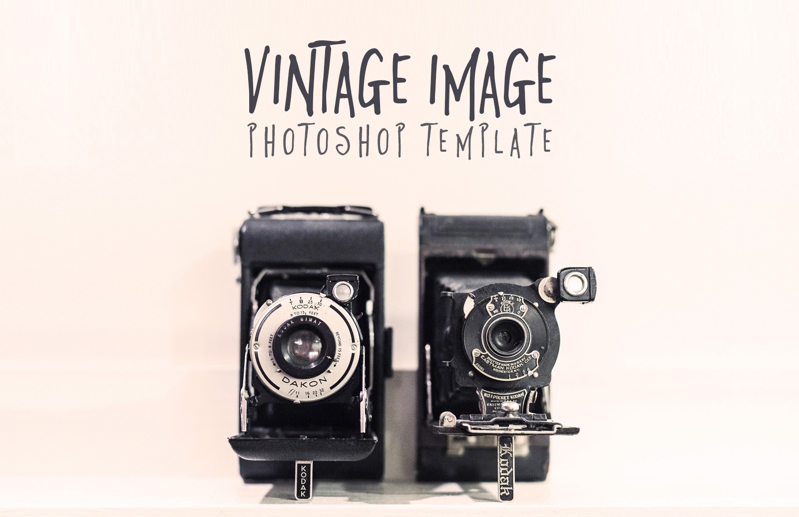 复古照片效果 PSD 模板 Vintage Image Photoshop Template插图