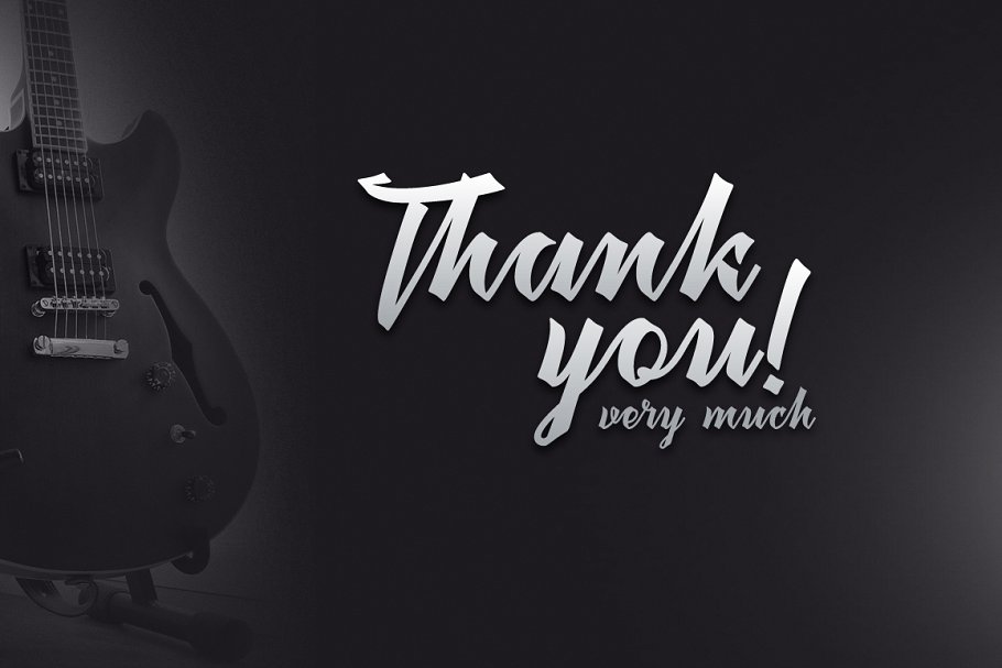 飘逸连笔英文草书字体 Megawatt script & mockup插图(4)