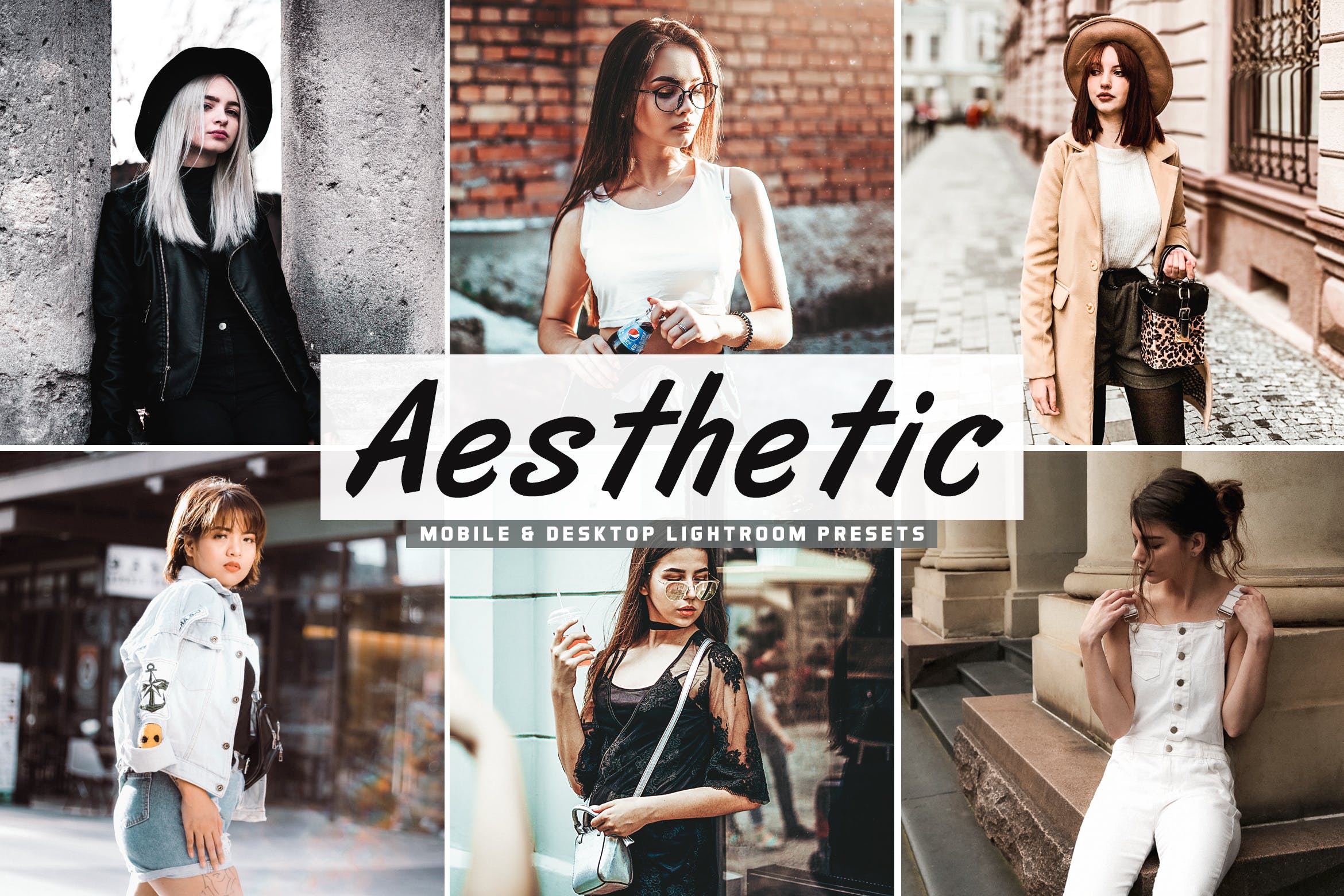 模特人像摄影必备的LR调色滤镜合集v2 Aesthetic Mobile & Desktop Lightroom Presets V2插图