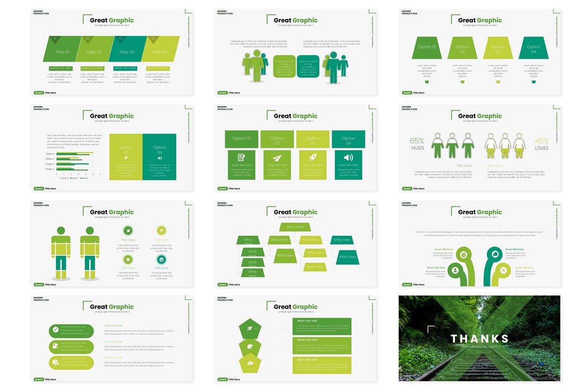 自然景观旅游主题谷歌幻灯片模板 Greenola – Google Slides Template插图(4)