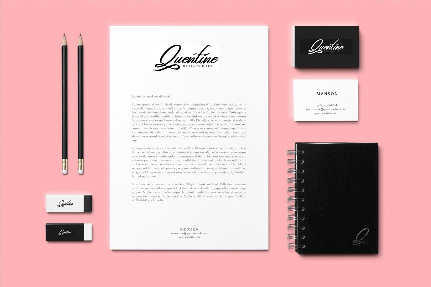 品牌VI设计英文优雅书法字体下载 Hanfala | Elegant Script Font插图(3)