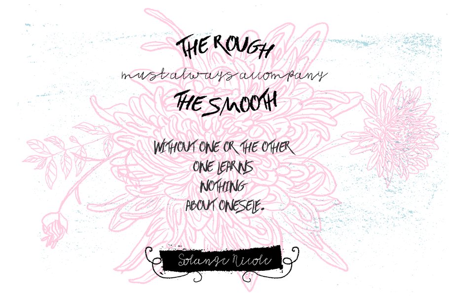 粗糙及柔软光滑两种蜡笔手写字体 Earth Elements Rough Type插图(1)