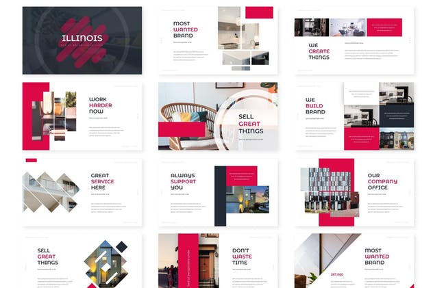 企业商务/个人多用途Google Slides演示文稿设计模板 Illionis – Google Slides Template插图(1)