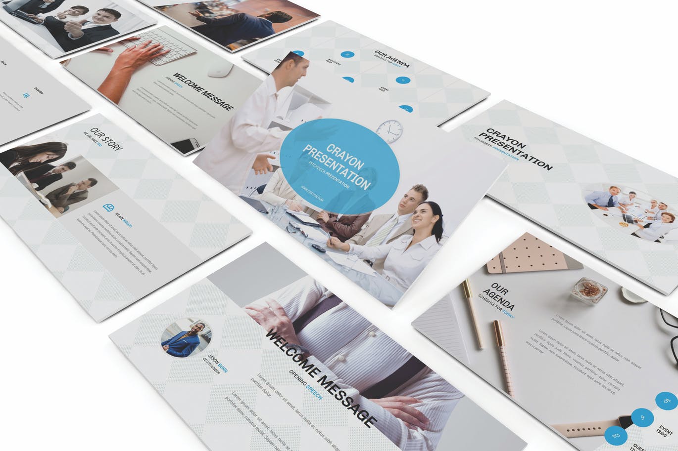 时尚高端专业的谷歌幻灯片Google Slide幻灯片powerpoint演示模版(pptx)插图