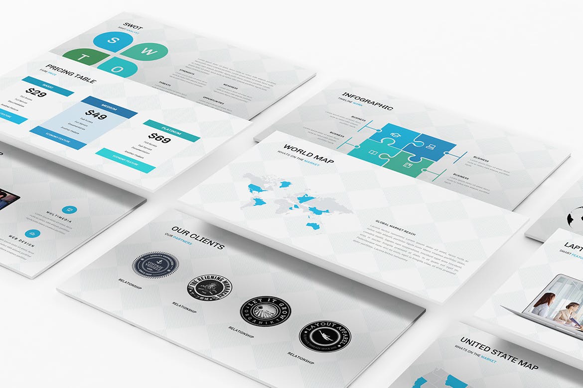 时尚高端专业的谷歌幻灯片Google Slide幻灯片powerpoint演示模版(pptx)插图(7)