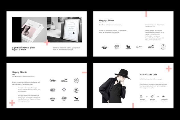 极简主义风格时尚行业适用PPT幻灯片模板 Minimal Fashion PowerPoint插图(7)