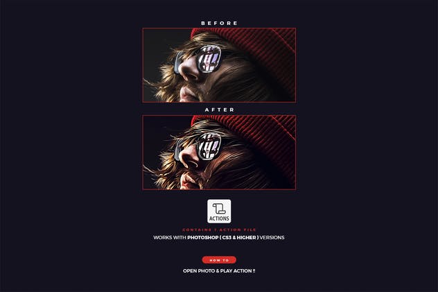 人像摄影照片油画大师PS动作 Oil Painting 2019 Photoshop Action插图(1)