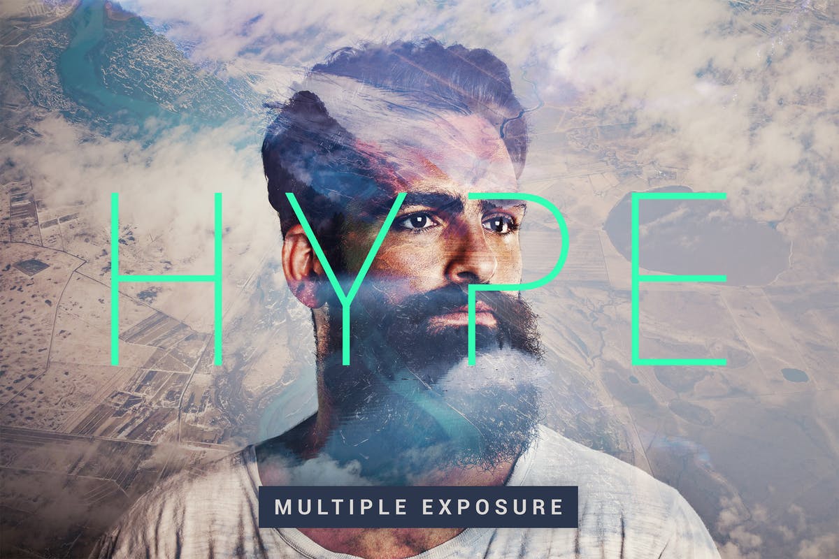炫酷多重曝光效果照片处理PS图层样式 Hype | Multiple Exposure FX插图