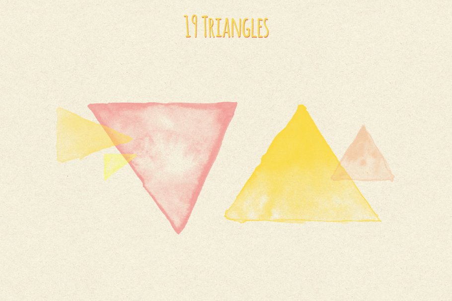 简约水彩图形PS笔刷v1 Watercolor Brushes Vol. 1插图(3)