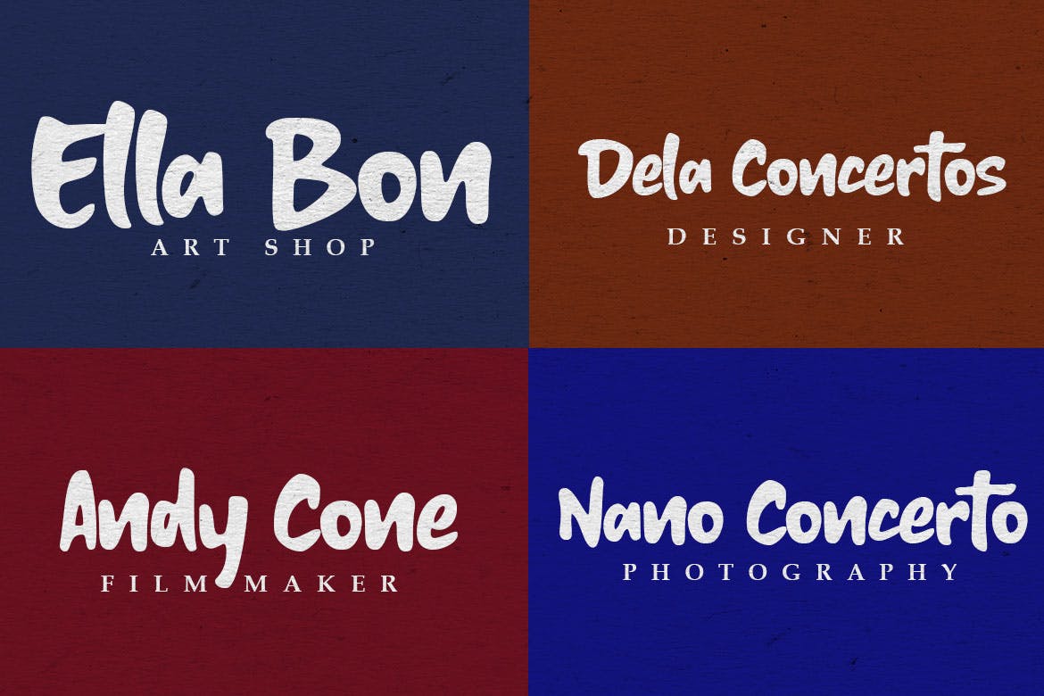 优雅粗笔画英文手写字体 Backer Town插图(4)