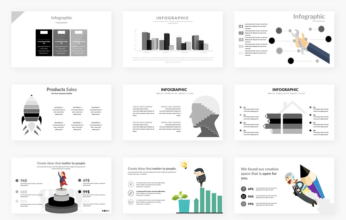 134页独特极简的谷歌幻灯片模板下载[ppt,pptx]插图(5)