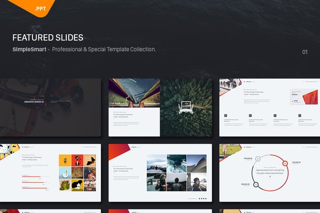 业务推广/企业介绍/工作汇报适用的PPT幻灯片模板 Creative Demo v1 (Powerpoint)插图(1)