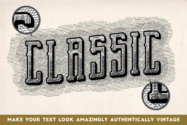 古典雕刻图案线条AI笔刷 Vintage Engraved Patterns插图(3)