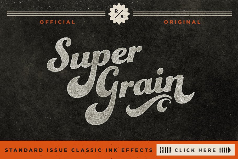复刻超级纹理墨水效果PS图层样式[1.09GB] SuperGrain | Retro PSD Ink Effect插图