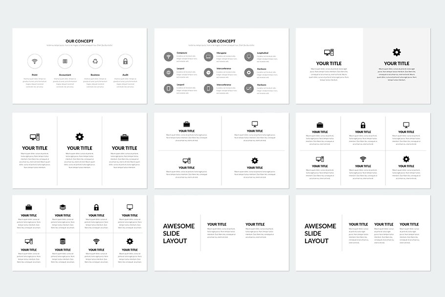 多用途产品服务演示PPT模板 Elegant Powerpoint插图(29)