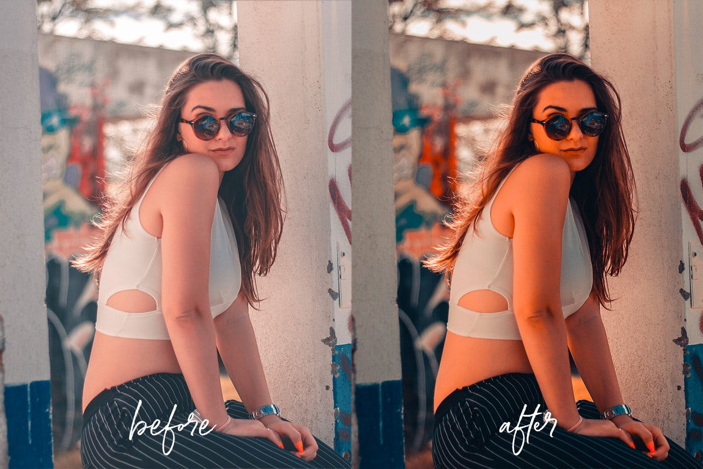 橙色调&浅绿色色调滤镜素材库精选LR预设 Orange and Teal Lightroom Presets Desktop & Mobile插图(12)
