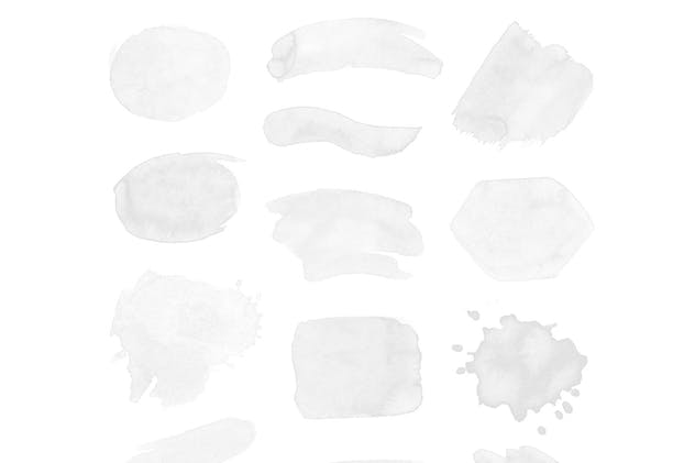 水彩画笔/图案PS笔刷合集 Aurora Watercolor Brushes Collection插图(4)