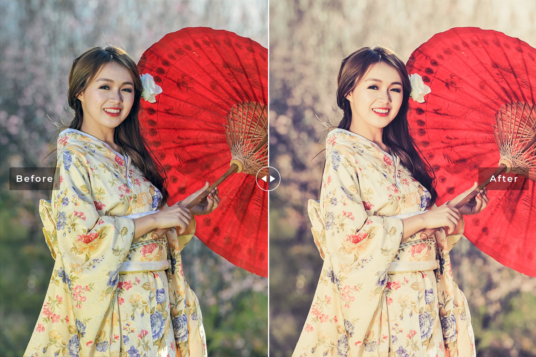 日韩风人像照片后期处理LR调色预设 Korean Mobile & Desktop Lightroom Presets插图(4)