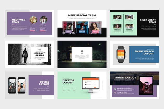 多用途企业商务PPT幻灯片模板 Bevara : Street Photo Powerpoint Template插图(4)