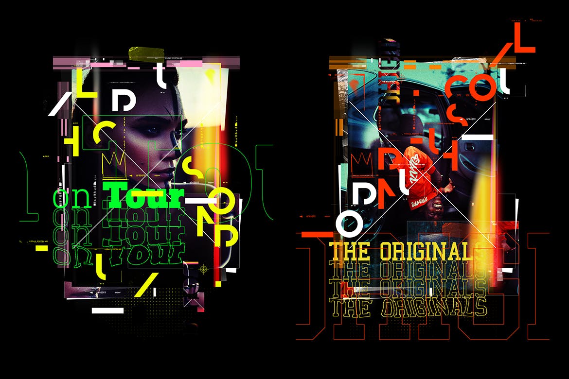 时尚Lomo印刷效果海报设计PS动作 Lomography Typography Poster Photoshop Action插图(7)