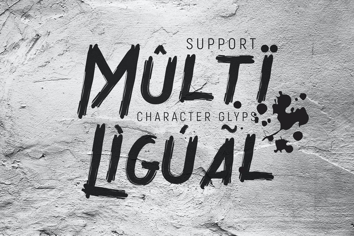 英文装饰艺术笔刷字体素材库精选 Wreckout – Decorative Brush Font插图(15)