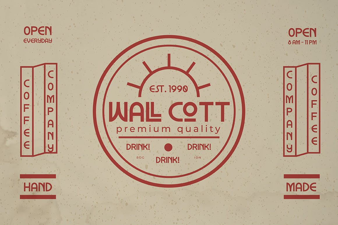 现代未来主义/当代艺术混合风格英文无衬线字体 Genoar Typeface插图(8)