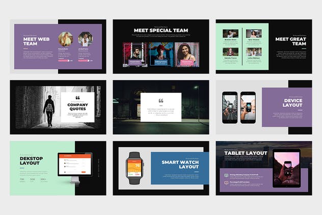 多用途企业商务PPT幻灯片模板 Bevara : Street Photo Powerpoint Template插图(10)