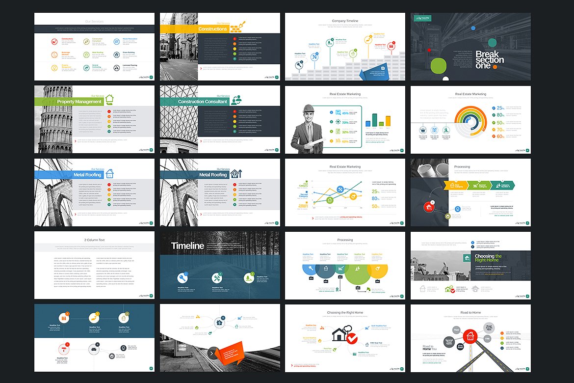 房地产/建筑主题演讲模版插图(4)