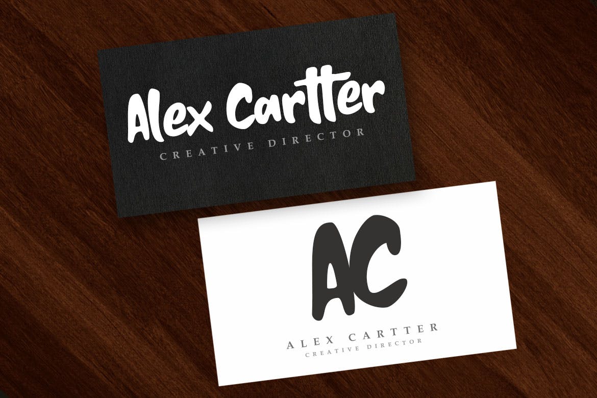 优雅粗笔画英文手写字体 Backer Town插图(3)