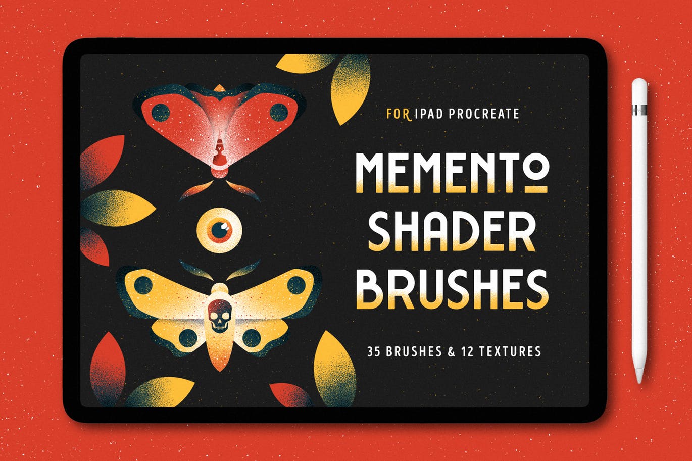平板电脑手绘创造散点阴影效果处理Procreate笔刷下载 Shader Brushes for Procreate插图