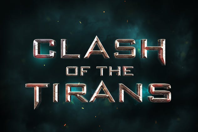 电影3D动画特效标题文字特效PS字体样式v2 Cinematic 3D Movie Mockups V2插图(3)