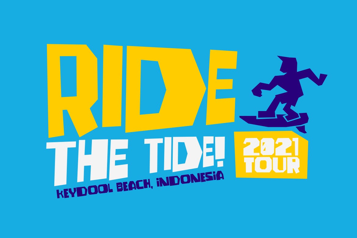 嬉皮古怪独特造型英文无衬线字体素材库精选 Juggler – Trendy Quirky Font插图(1)