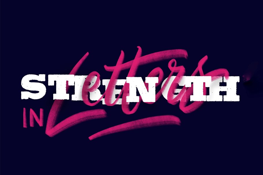 Procreate专用字母字体笔刷 Letter Brushes for Procreate插图(7)