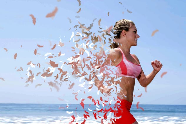 羽毛飘舞类化蝶特效PS动作 Feathers Photoshop Action插图(6)