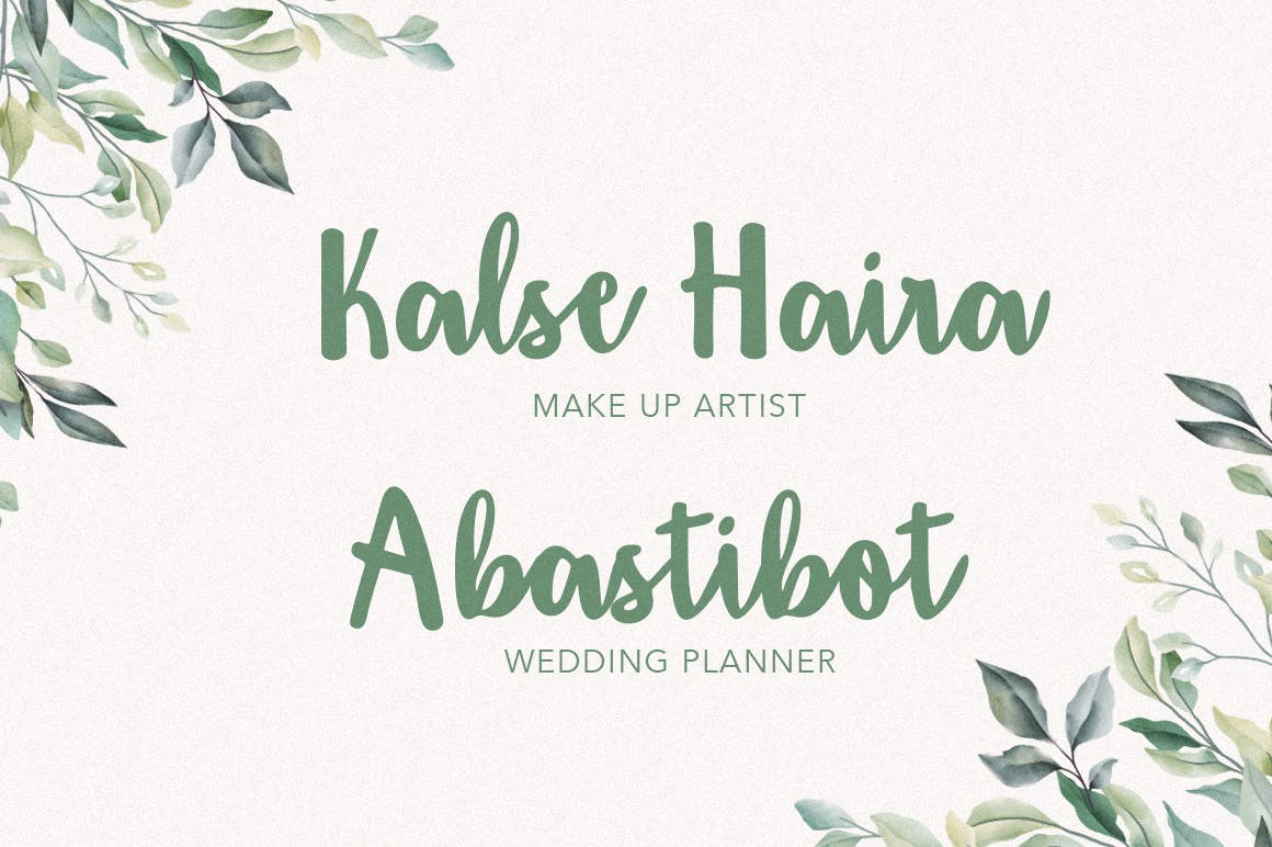 平面设计英文标题草书字体下载 Amigueta Script插图(4)