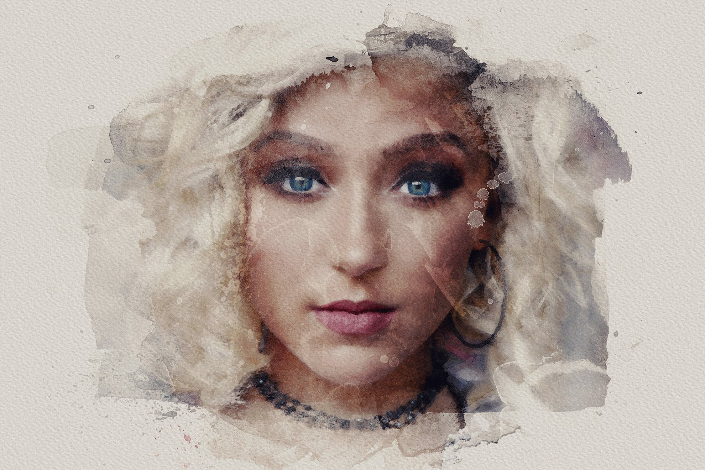 独特的水彩照片效果生成器PSD分层模板 The Ultimate Watercolor Creator 4插图(3)