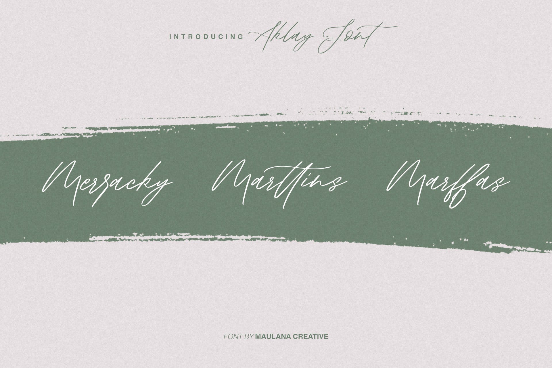英文飘逸连字钢笔书法字体 Aklay – Handwritten Font插图(6)